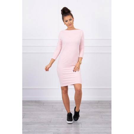 Šaty pre dámy 8825 - púdrovo ružové