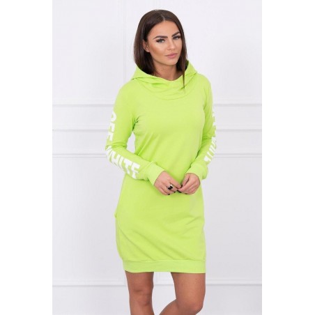 Mikinové dámske šaty 62072 - zelené