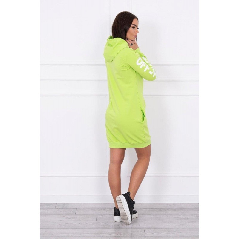 Mikinové dámske šaty 62072 - zelené