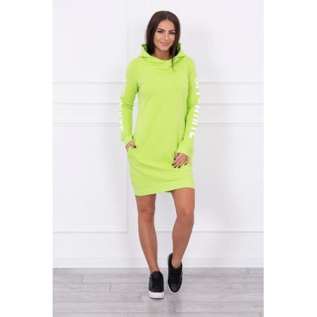 Mikinové dámske šaty 62072 - zelené