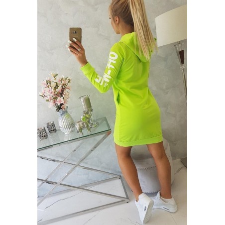 Mikinové dámske šaty 62072 - zelené