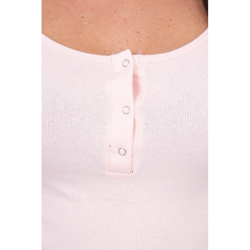 Dámske šaty s výstrihom 8975 - ružové