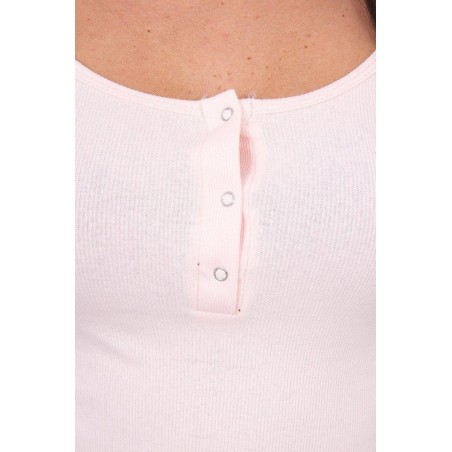 Dámske šaty s výstrihom 8975 - ružové