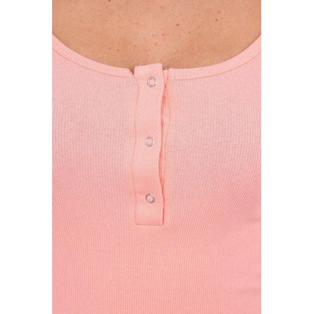 Dámske šaty s výstrihom 8975 - marhuľové