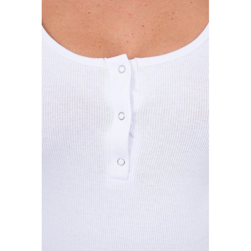 Dámske šaty s výstrihom 8975 - biele