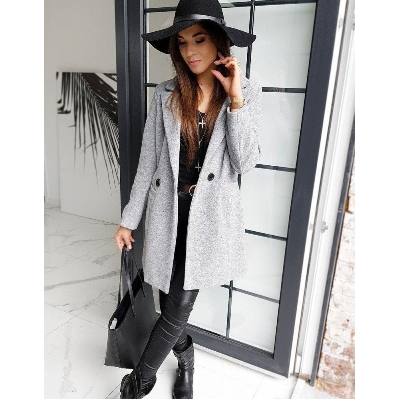 Kabát pre dámy SANLORINI NY0346 - sivý