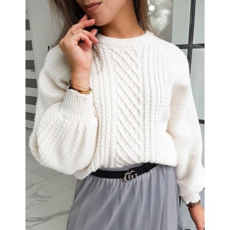 Dámsky ecru sveter TULIUM MY0797