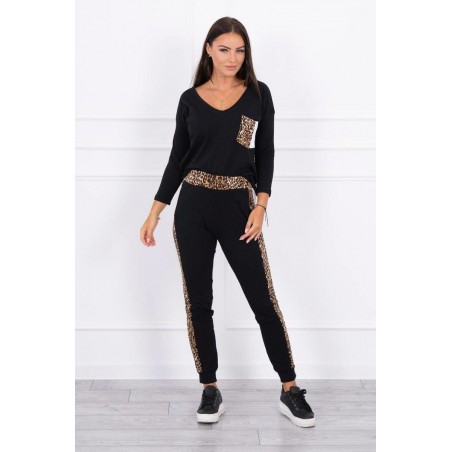 Dámska tepláková súprava 0068 - čierna