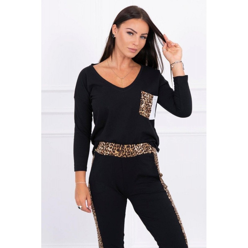 Dámska tepláková súprava 0068 - čierna