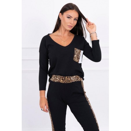 Dámska tepláková súprava 0068 - čierna