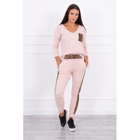 Dámska tepláková súprava 0068 - ružová