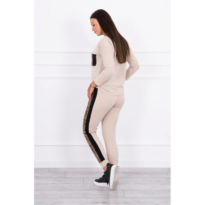 Dámska tepláková súprava 0068 - béžová
