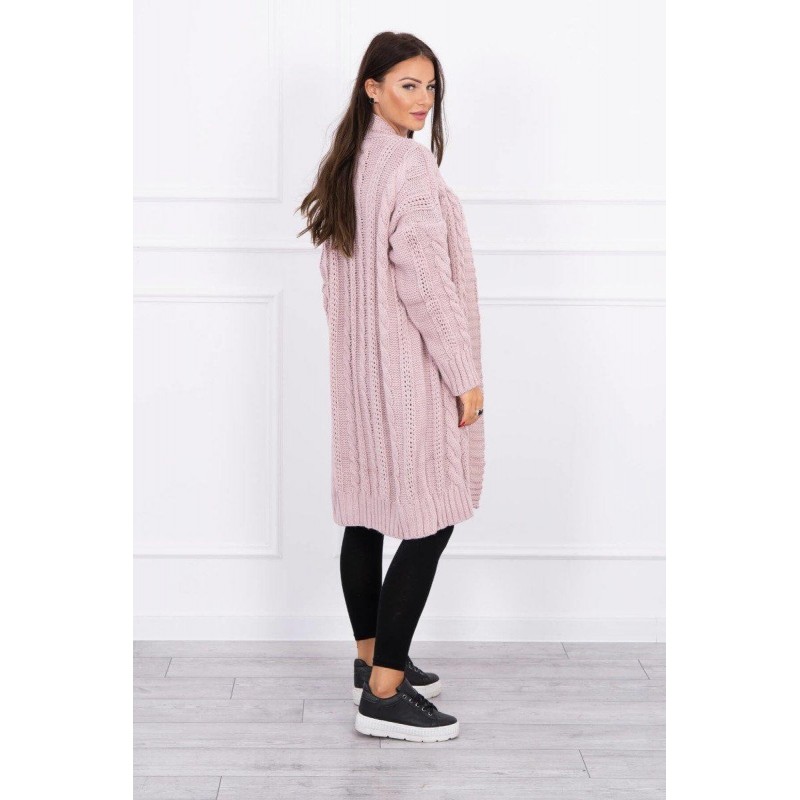 Dámsky pletený kardigán 2019-21 - ružový