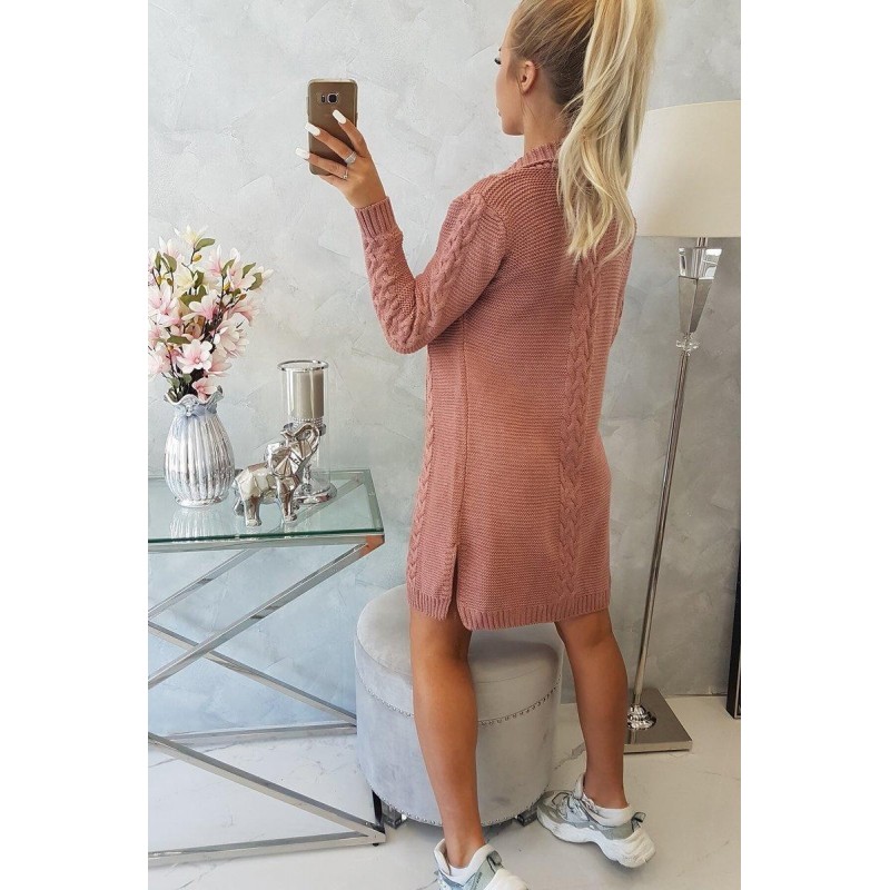 Tmavoružový kardigán pre dámy 2019-1