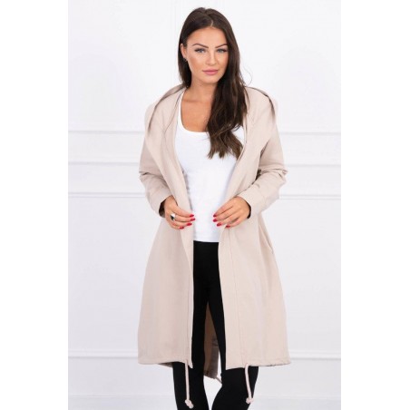 Oversize kardigán pre dámy 9005 - béžový