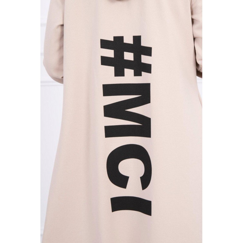 Oversize kardigán pre dámy 9005 - béžový