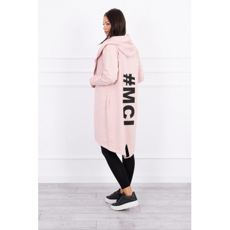 Oversize kardigán pre dámy 9005 - ružový
