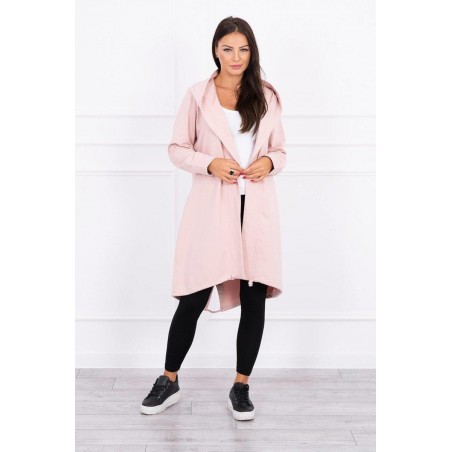 Oversize kardigán pre dámy 9005 - ružový