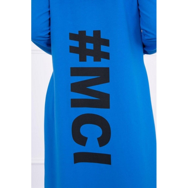 Oversize kardigán pre dámy 9005 - modrý