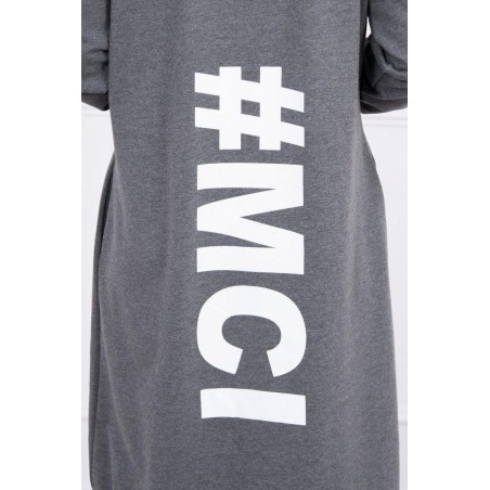 Oversize kardigán pre dámy 9005 - grafitový