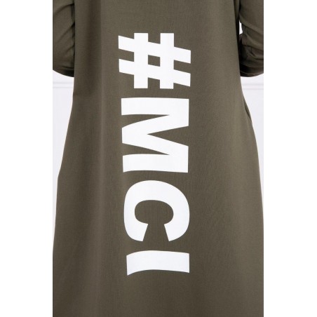 Oversize kardigán pre dámy 9005 - kaki