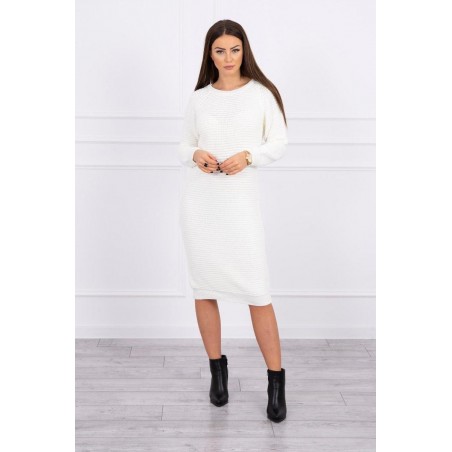 Dámske svetrové šaty 2019-38 - ecru