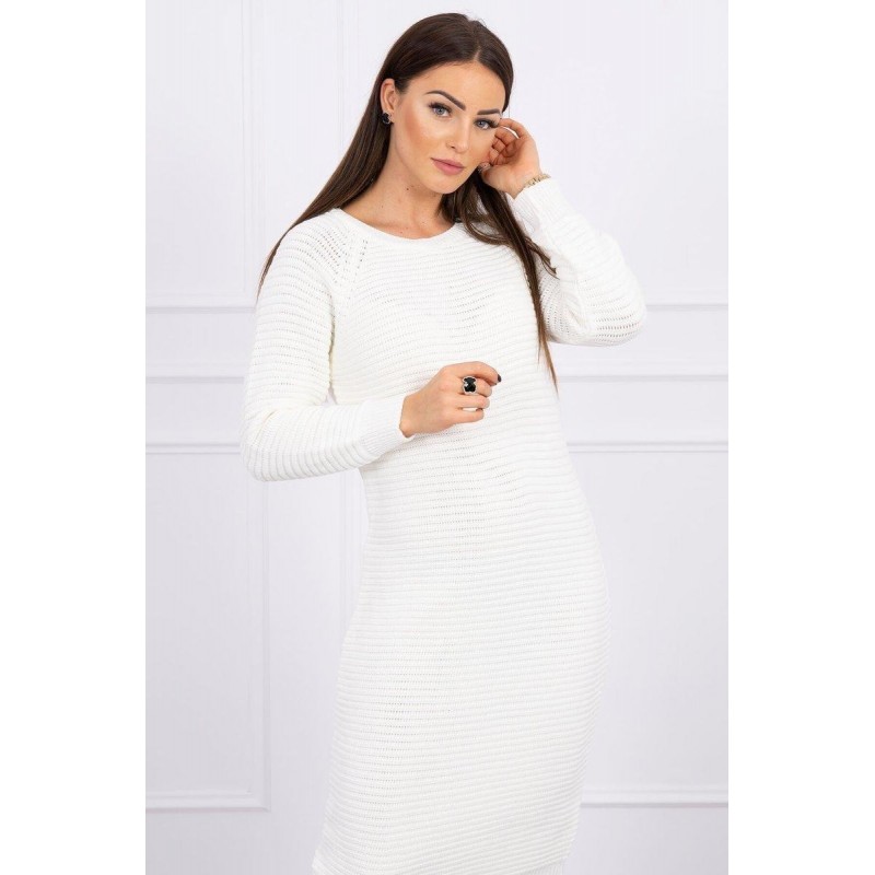 Dámske svetrové šaty 2019-38 - ecru