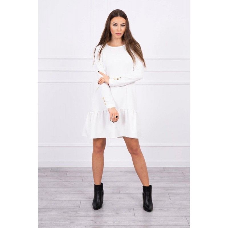 Ecru šaty pre dámy 66188