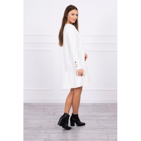 Ecru šaty pre dámy 66188