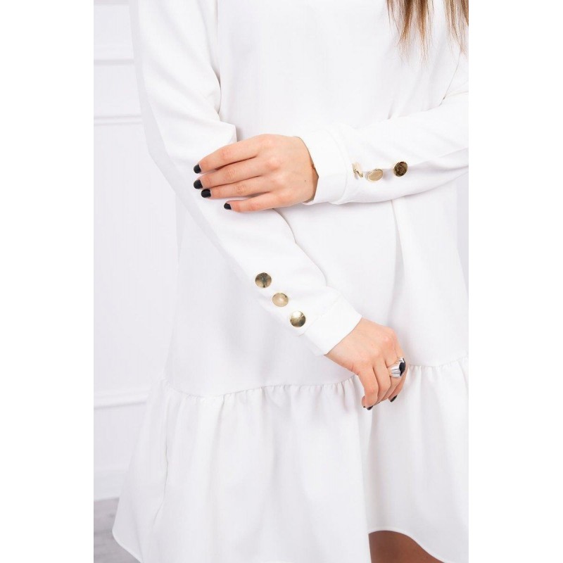 Ecru šaty pre dámy 66188