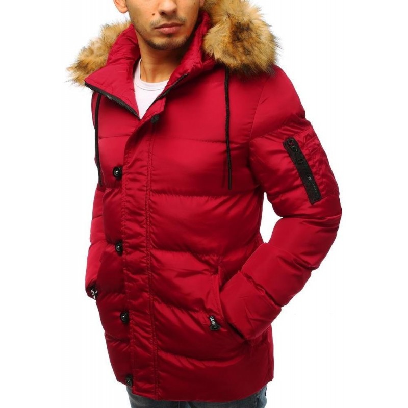 Pánska zimná bunda (tx2516) - červená