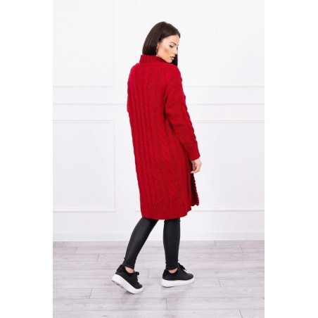 Dámsky pletený kardigán 2019-21 - červený