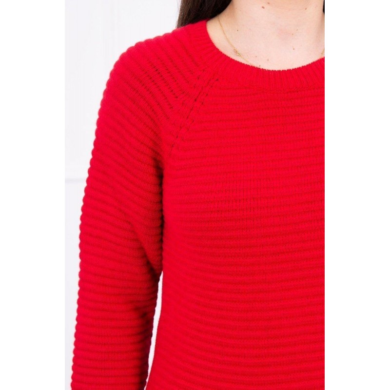 Dámske svetrové šaty 2019-38 - červené