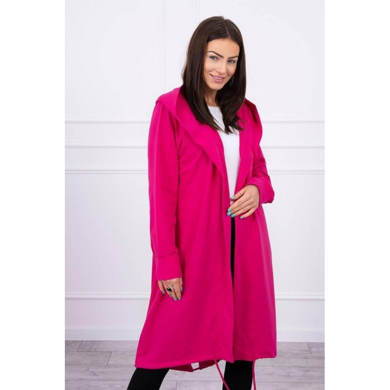 Oversize kardigán pre dámy 9005 - fuchsiový