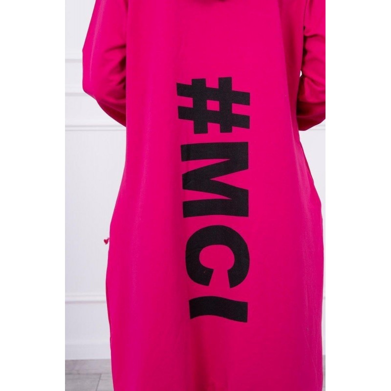 Oversize kardigán pre dámy 9005 - fuchsiový