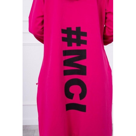 Oversize kardigán pre dámy 9005 - fuchsiový