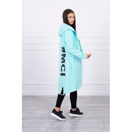 Oversize kardigán pre dámy 9005 - mätový