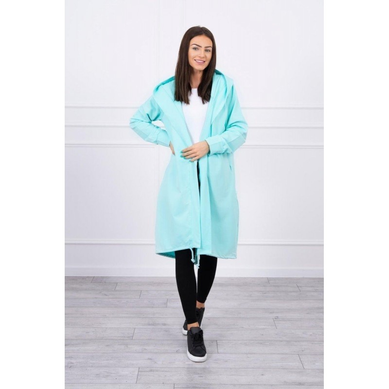 Oversize kardigán pre dámy 9005 - mätový