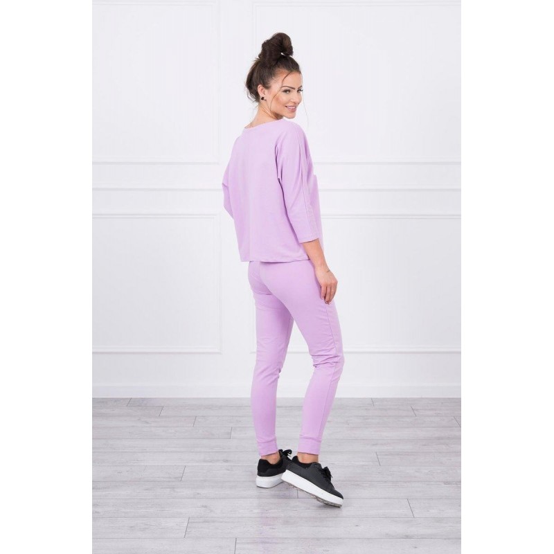Dámska tepláková súprava s potlačou 66977 - fialová