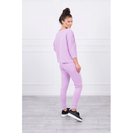 Dámska tepláková súprava s potlačou 66977 - fialová