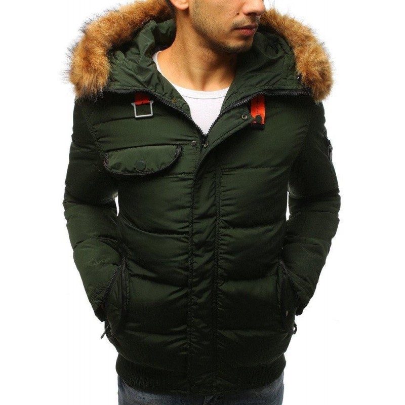 Pánska bunda na zimu (tx2527) - zelená
