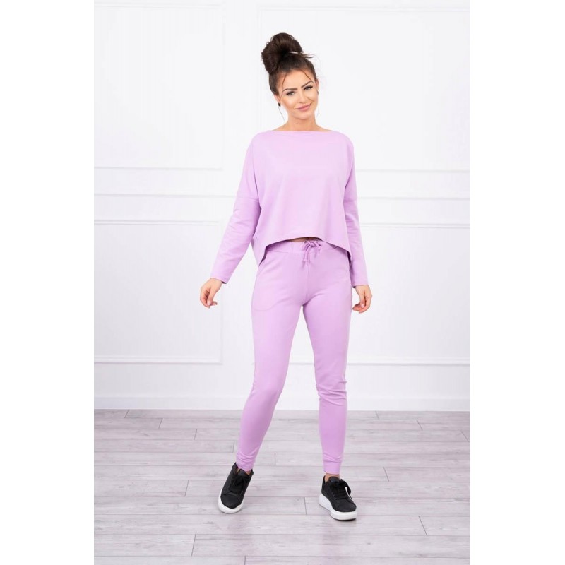 Dámska fialová tepláková súprava 9091
