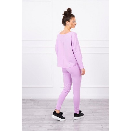 Dámska fialová tepláková súprava 9091