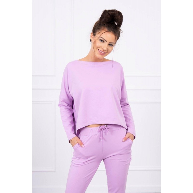 Dámska fialová tepláková súprava 9091