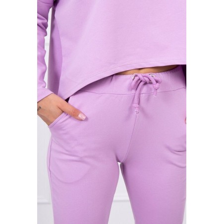 Dámska fialová tepláková súprava 9091