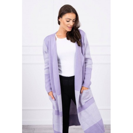 Dámsky dlhý kardigán 2019-26 - fialový