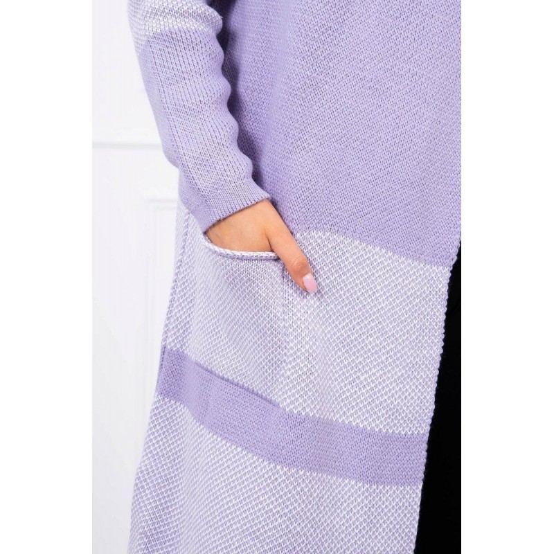 Dámsky dlhý kardigán 2019-26 - fialový
