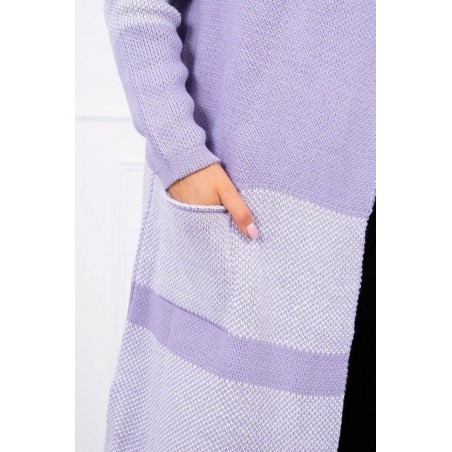 Dámsky dlhý kardigán 2019-26 - fialový