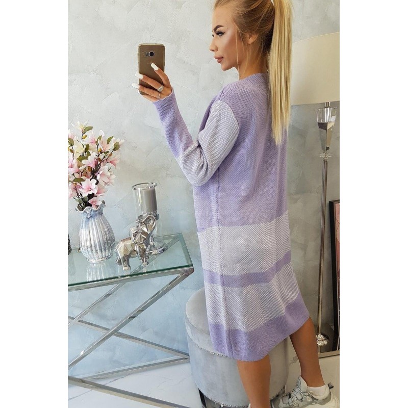 Dámsky dlhý kardigán 2019-26 - fialový