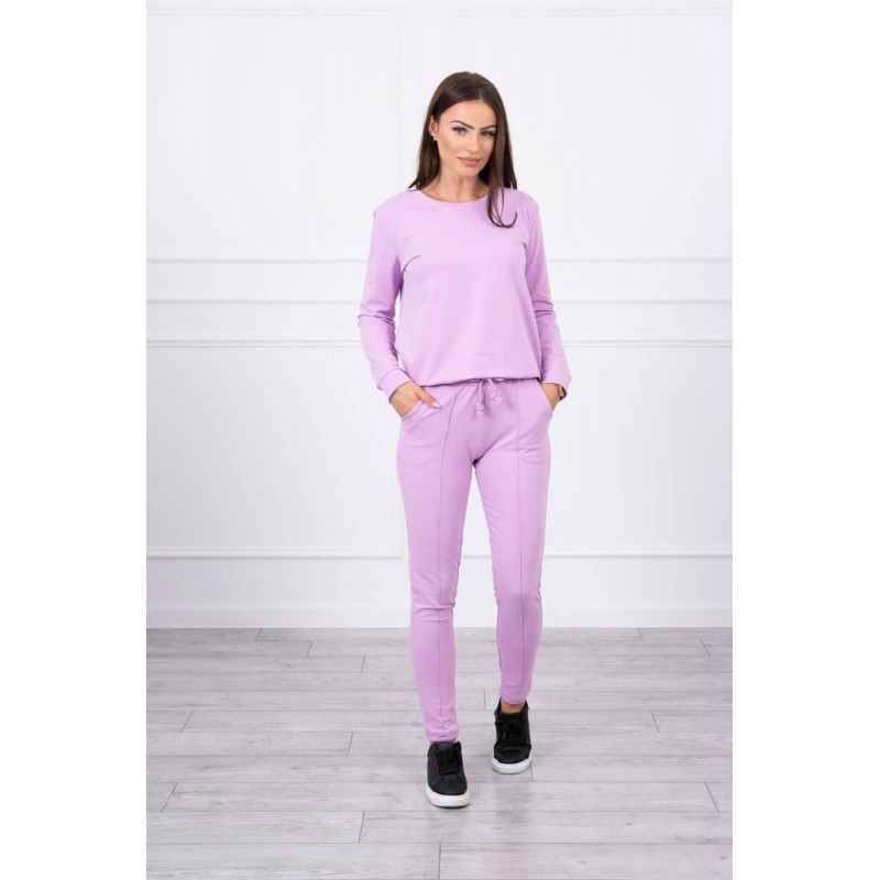 Dámska fialová tepláková súprava 9090